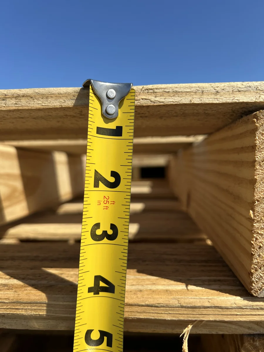 Pallet stringer 48x40 dimensional specs