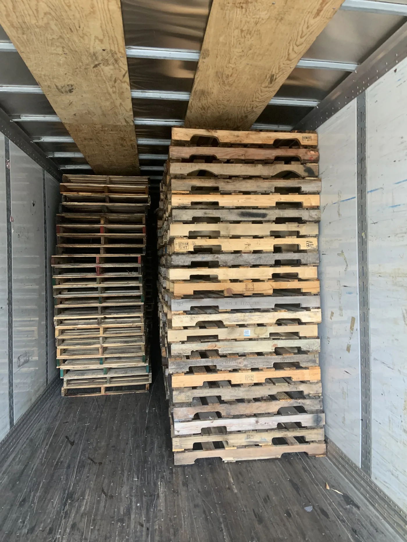 Pallet truck rear at supply distribution dock