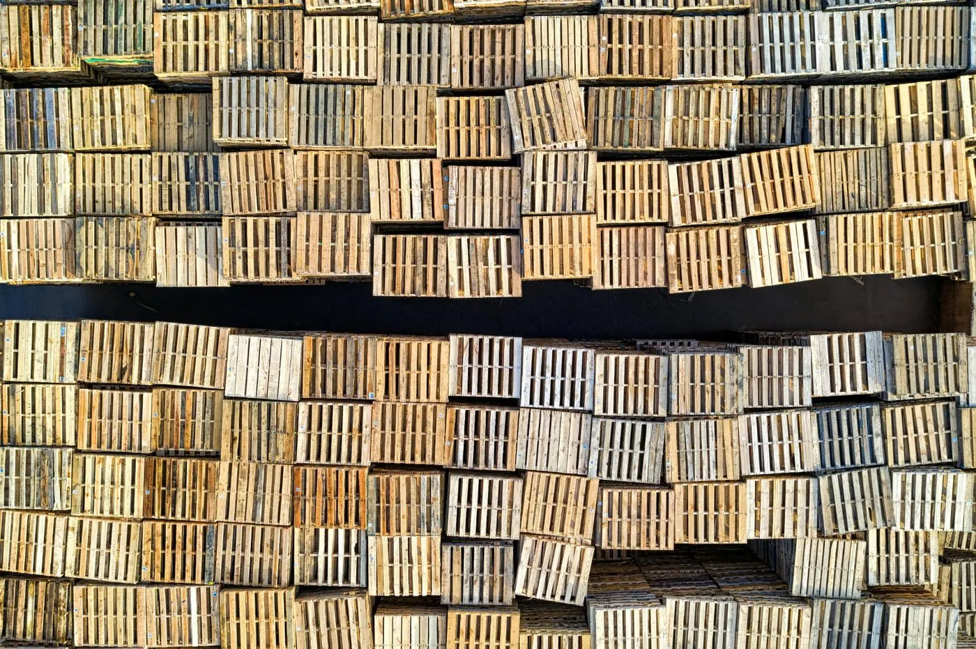 Wood pallet texture closeup